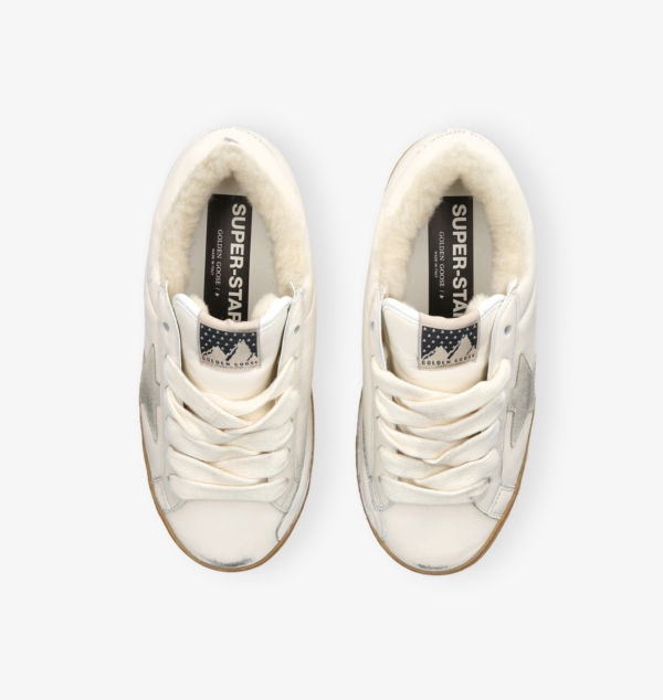 Низкие кроссовки Super Star из искусственной кожи Golden Goose, белый — фото 2
