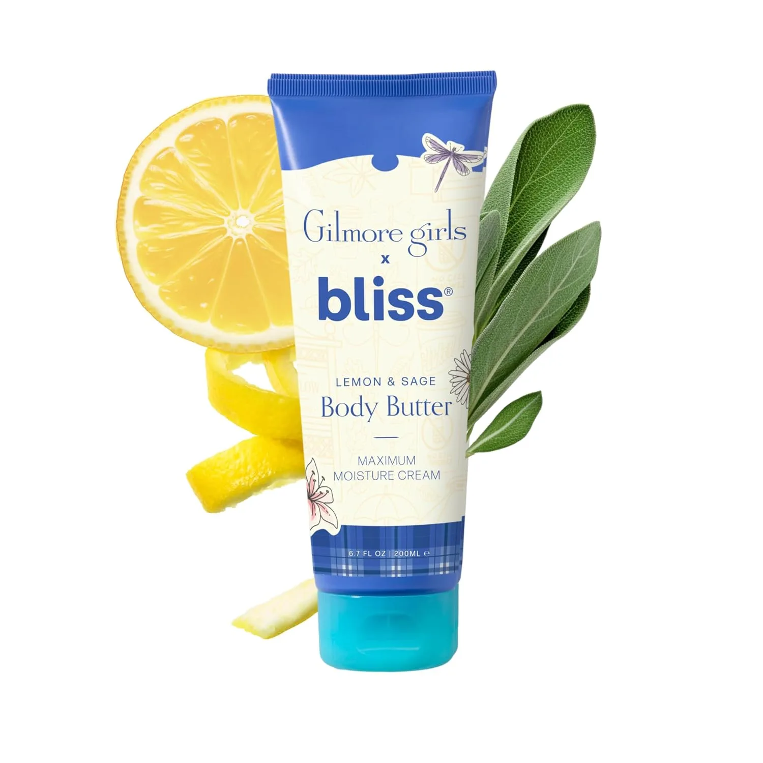 Крем для тела Bliss Gilmore Girls x Lemon & Sage | Питательный крем для всего тела, обеспечивающий увлажнение на весь день 189.95 г (1 шт.)