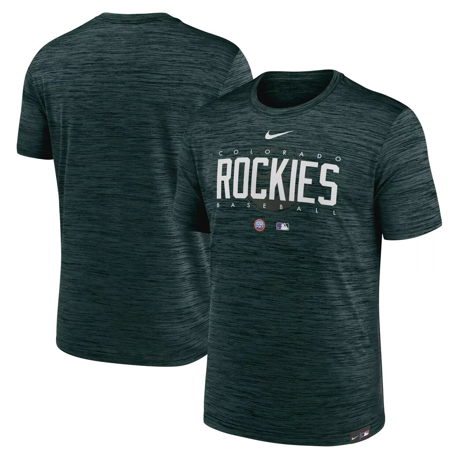 

Мужская зеленая футболка Colorado Rockies City Connect Velocity Practice Performance Nike, Зеленый, Мужская зеленая футболка Colorado Rockies City Connect Velocity Practice Performance Nike