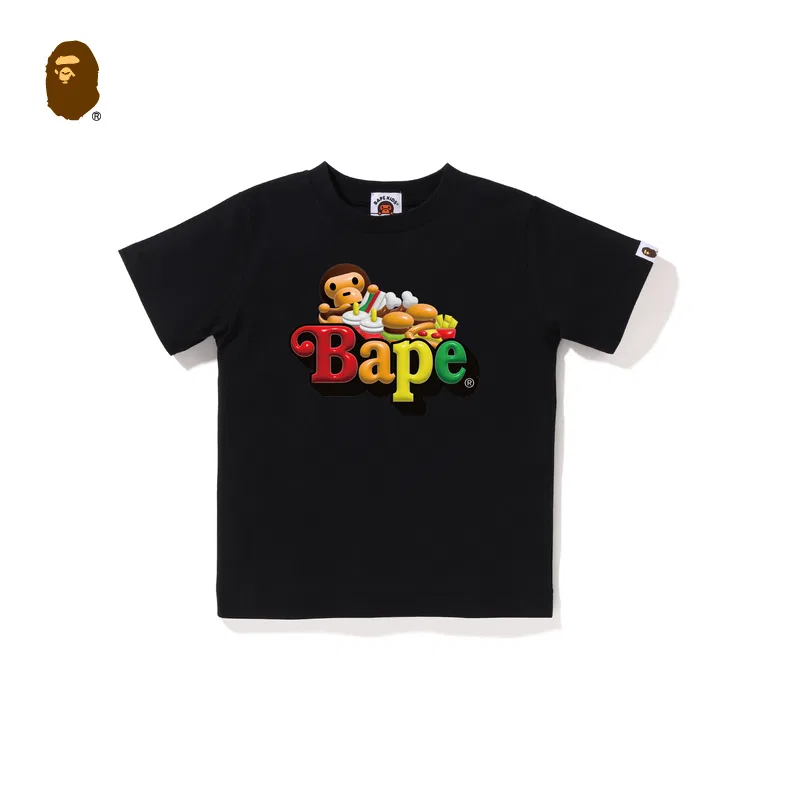 Футболка для детей A Bathing Ape SS26 черная — фото 3