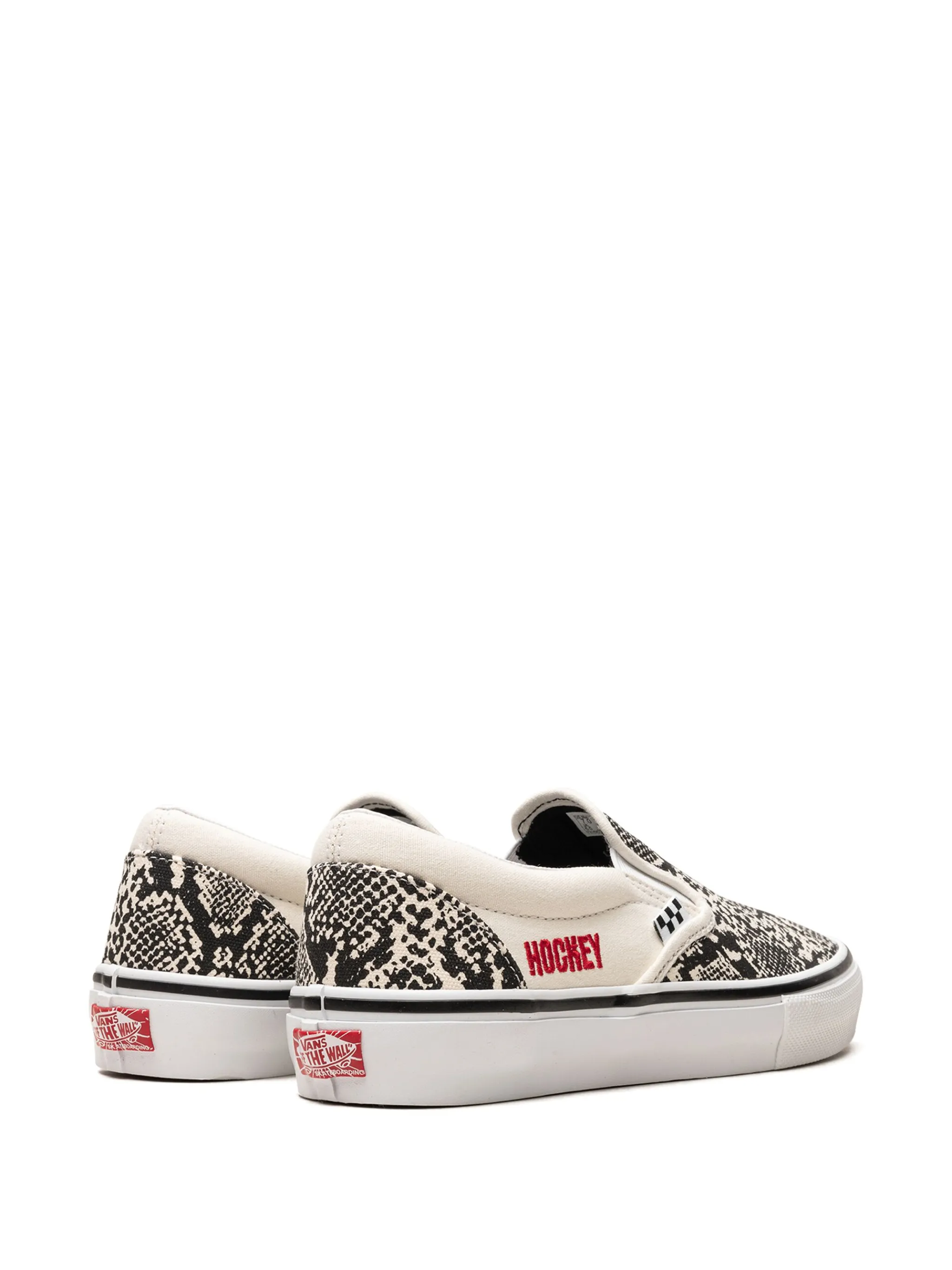 Слипоны Skate Slip-On Snakeskin из коллаборации с Hockey Vans, белый — фото 3