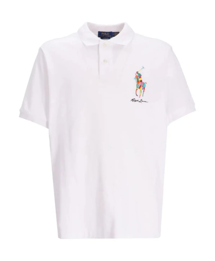 

Белая повседневная рубашка поло Polo Ralph Lauren, белый