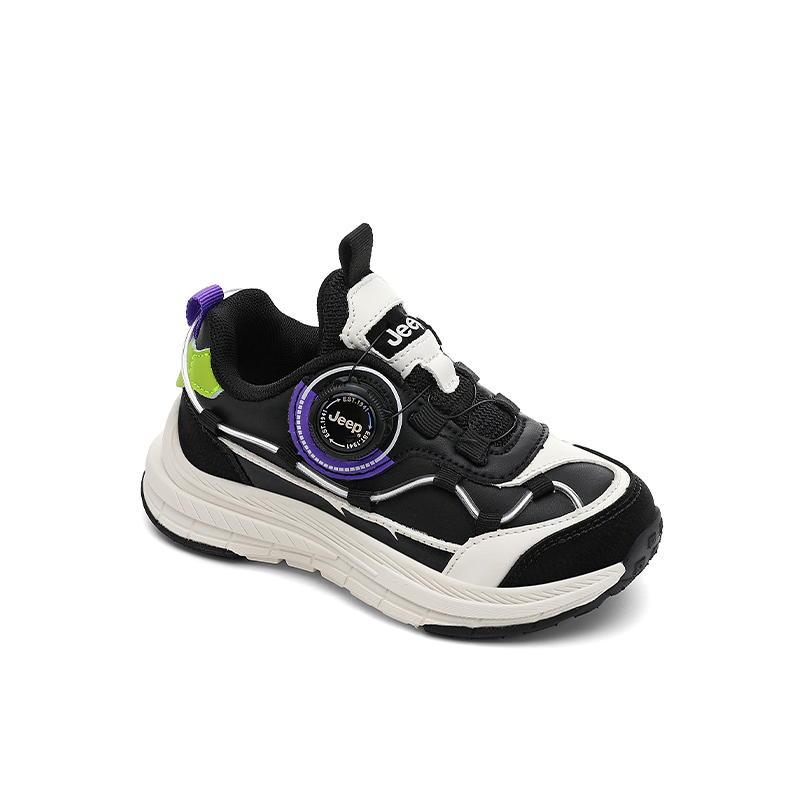 Jeep Беговые кроссовки Running Collection Lightweight Cushioning Slip Resistant Low top черные для детей — фото 3