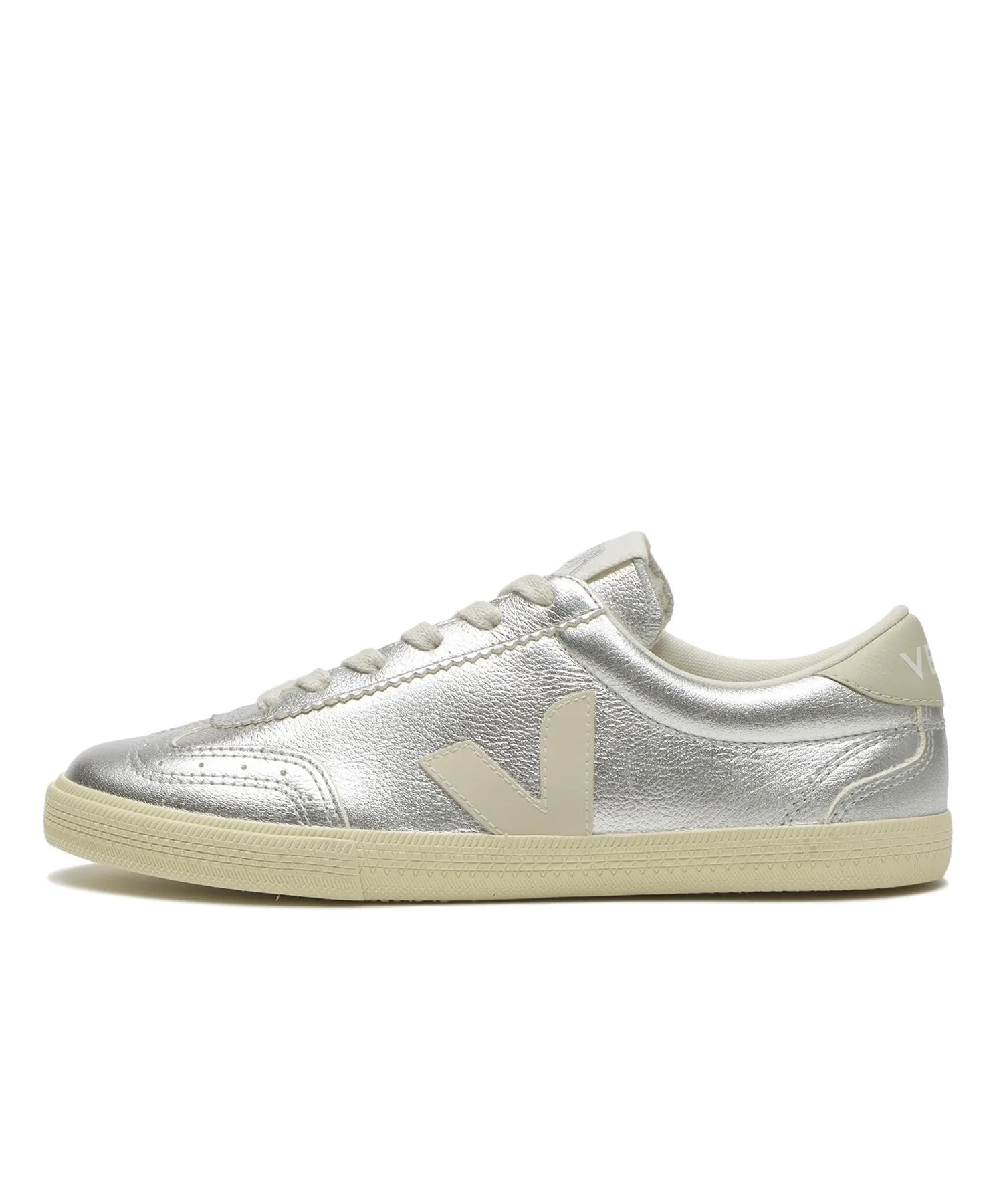 Кроссовки из натуральной кожи Volley VJVO200749 VEJA серебряные
