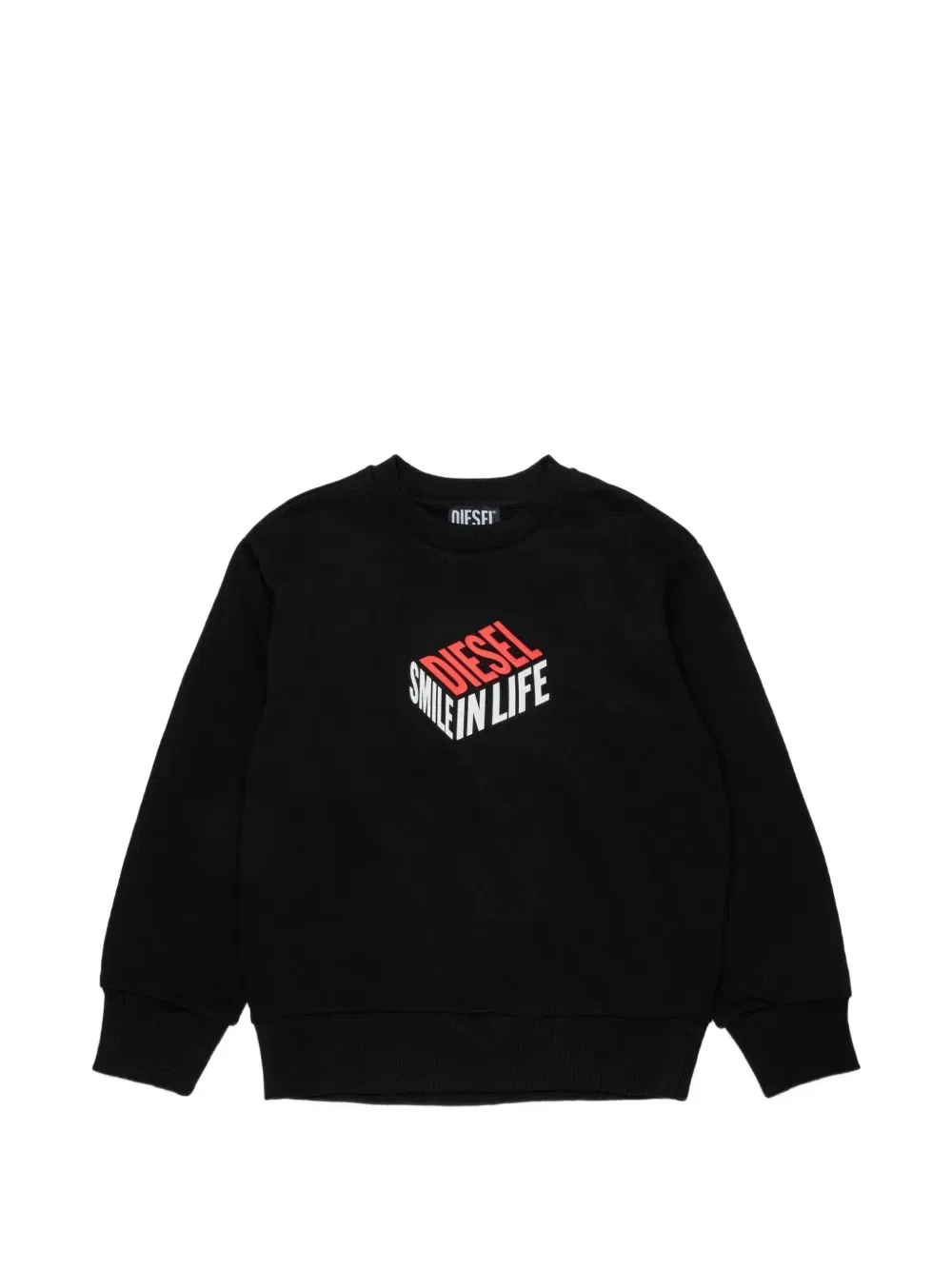 Толстовка с круглым вырезом Diesel Kids, черный