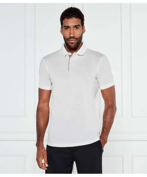 

Футболка поло Slim fit Emporio Armani, белый