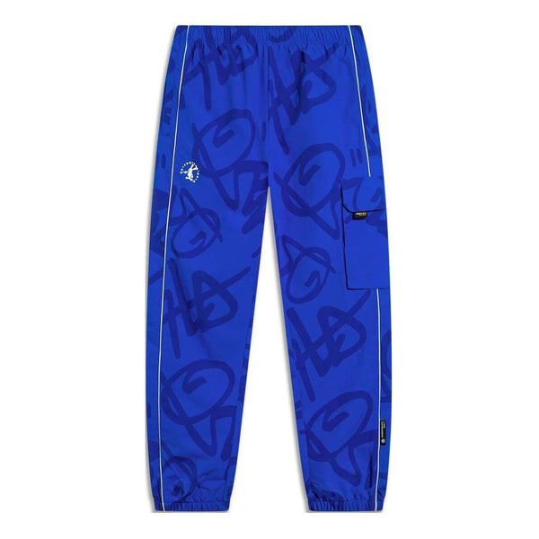 

Брюки x disney oswald сплошной принт джоггеры брюки Li-Ning, синий
