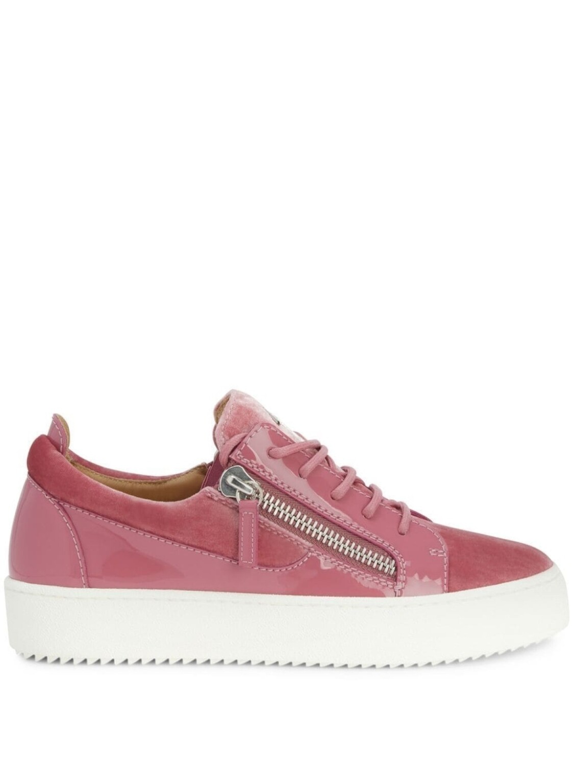 Giuseppe Zanotti бархатные кеды Gail, розовый