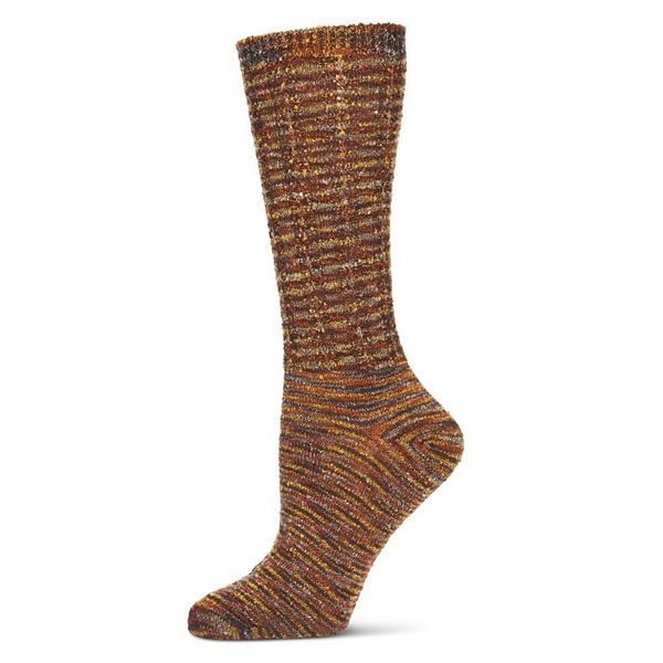 

Женские носки crew в разноцветном спейсдае Memoi, Rust