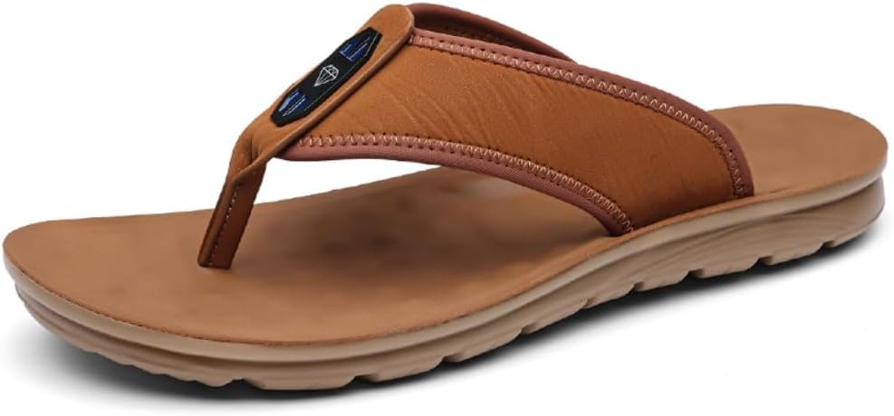 

Мужские шлепанцы Adornosbt: легкие вьетнамки, прочные для ходьбы, 2201 Brown