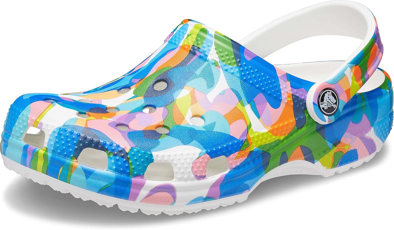 

Унисекс сабо Crocs Classic с графическим принтом, белый