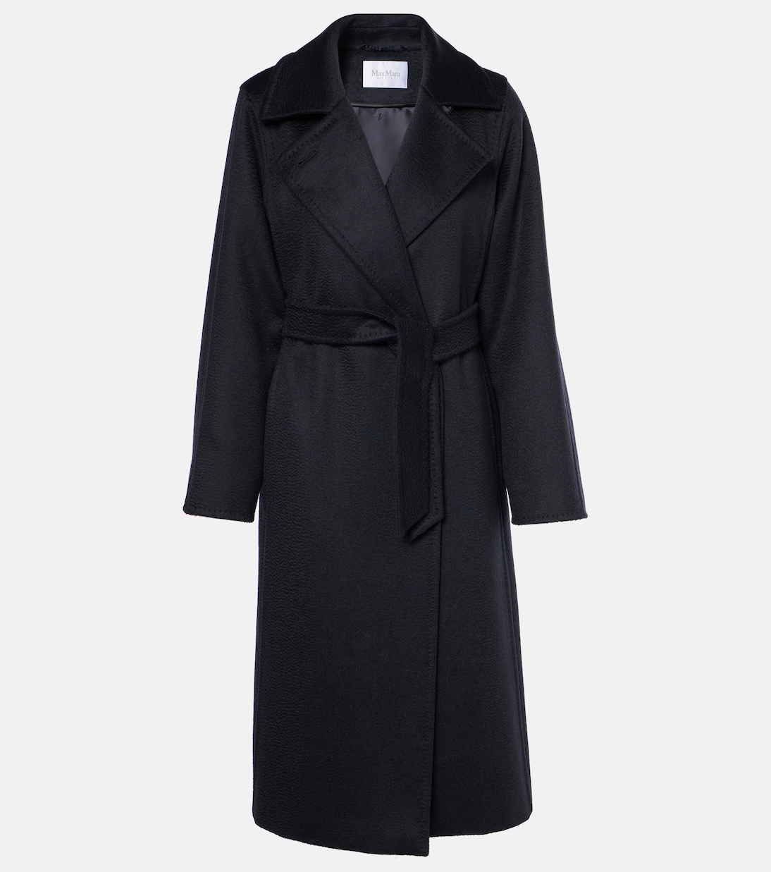 

Шерстяное пальто с поясом Manuela Icon Max Mara, Blu Marino