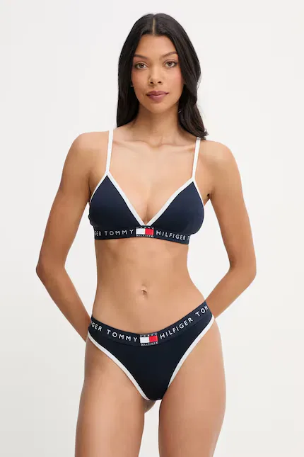 Стринги хлопковые Tommy Hilfiger, синий — фото 2