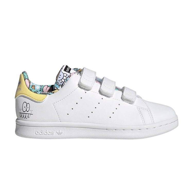 

Кроссовки adidas Kevin Lyons x Stan Smith CF J 'Playful Artwork', белый