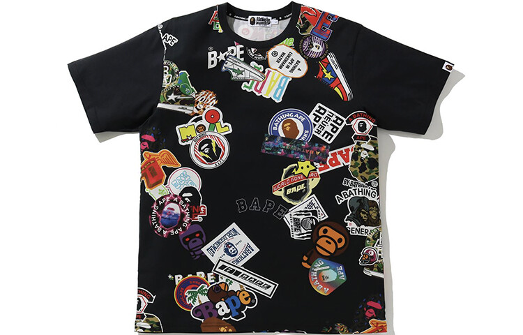 

Футболка Bape мужская A Bathing Ape, фиолетовый