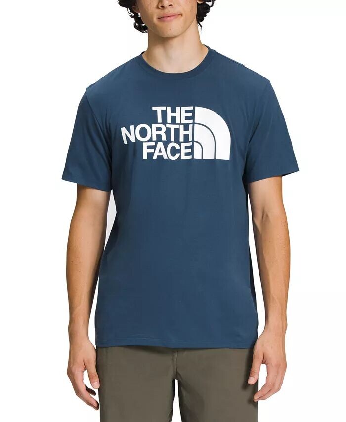 

Мужская футболка с полукупольным логотипом The North Face, синий