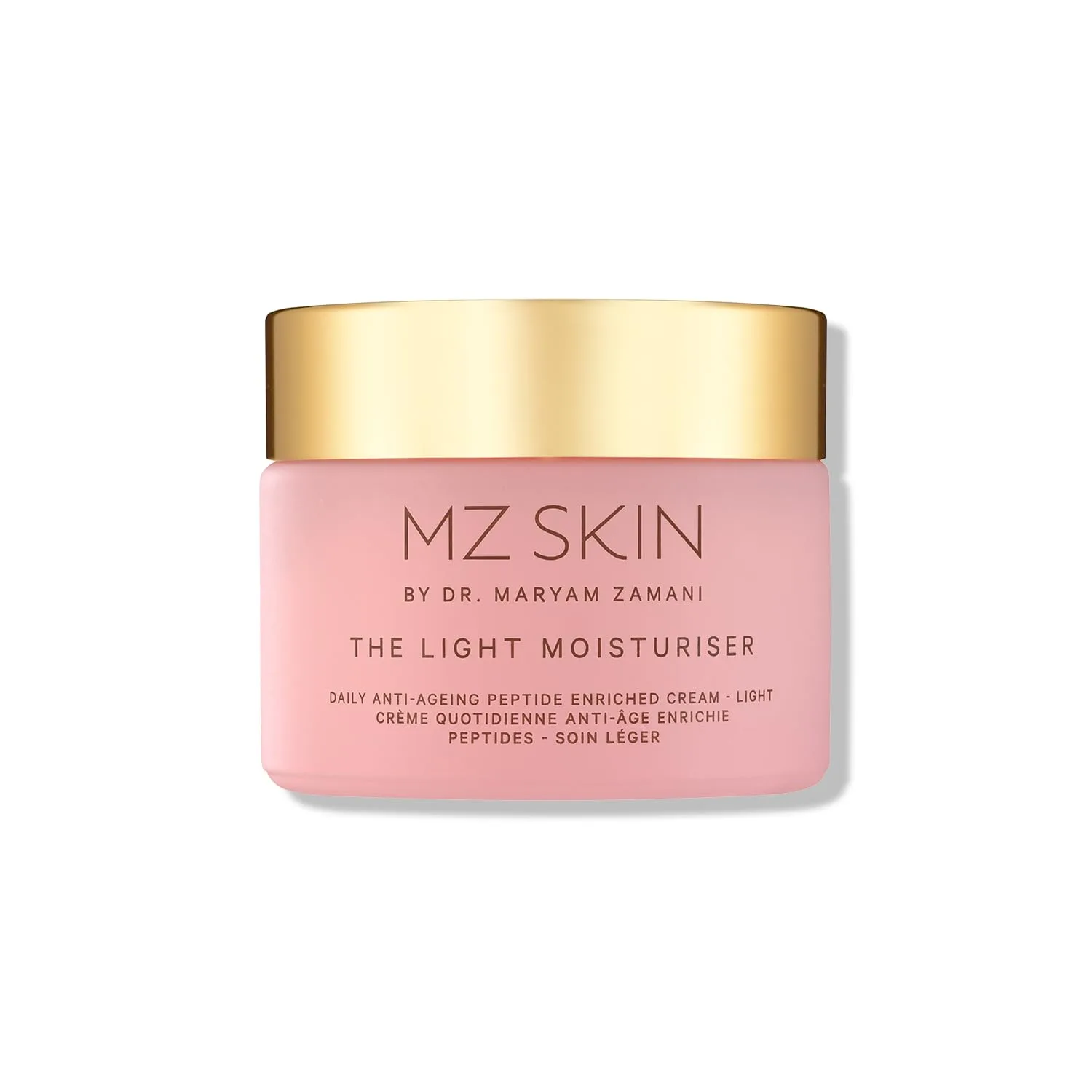 MZ SKIN The Light Moisturiser 1.69 fl oz, увлажняющий антивозрастной крем для лица с гиалуроновой кислотой, био-идентичным коллагеном и пептидами, без жирного блеска, подтягивает и осветляет Mz Skin By Maryam Zamani Md