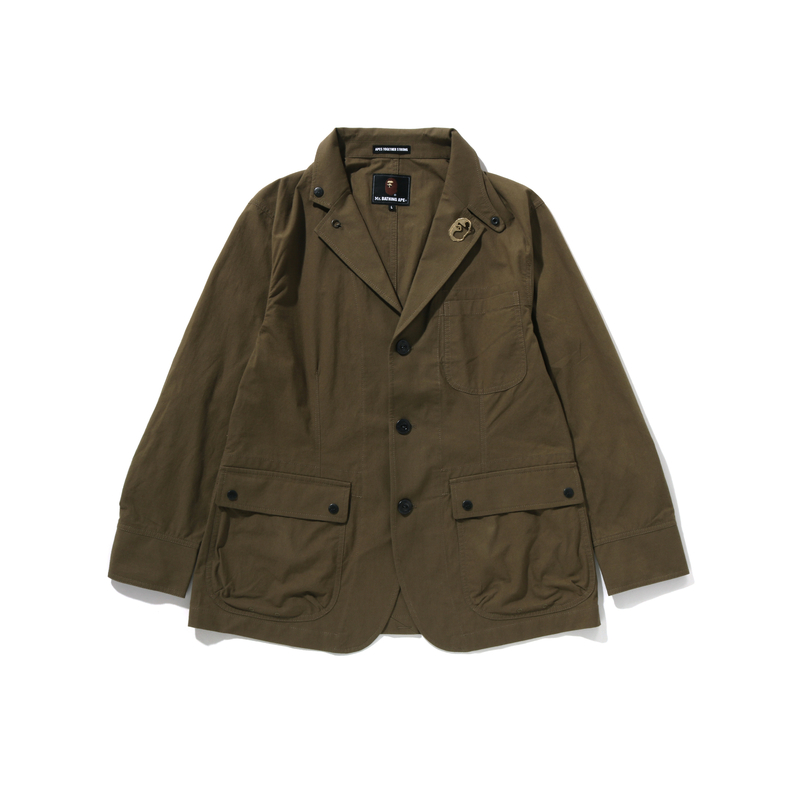 A BATHING APE Мужской пиджак Business Suit, Green GRX