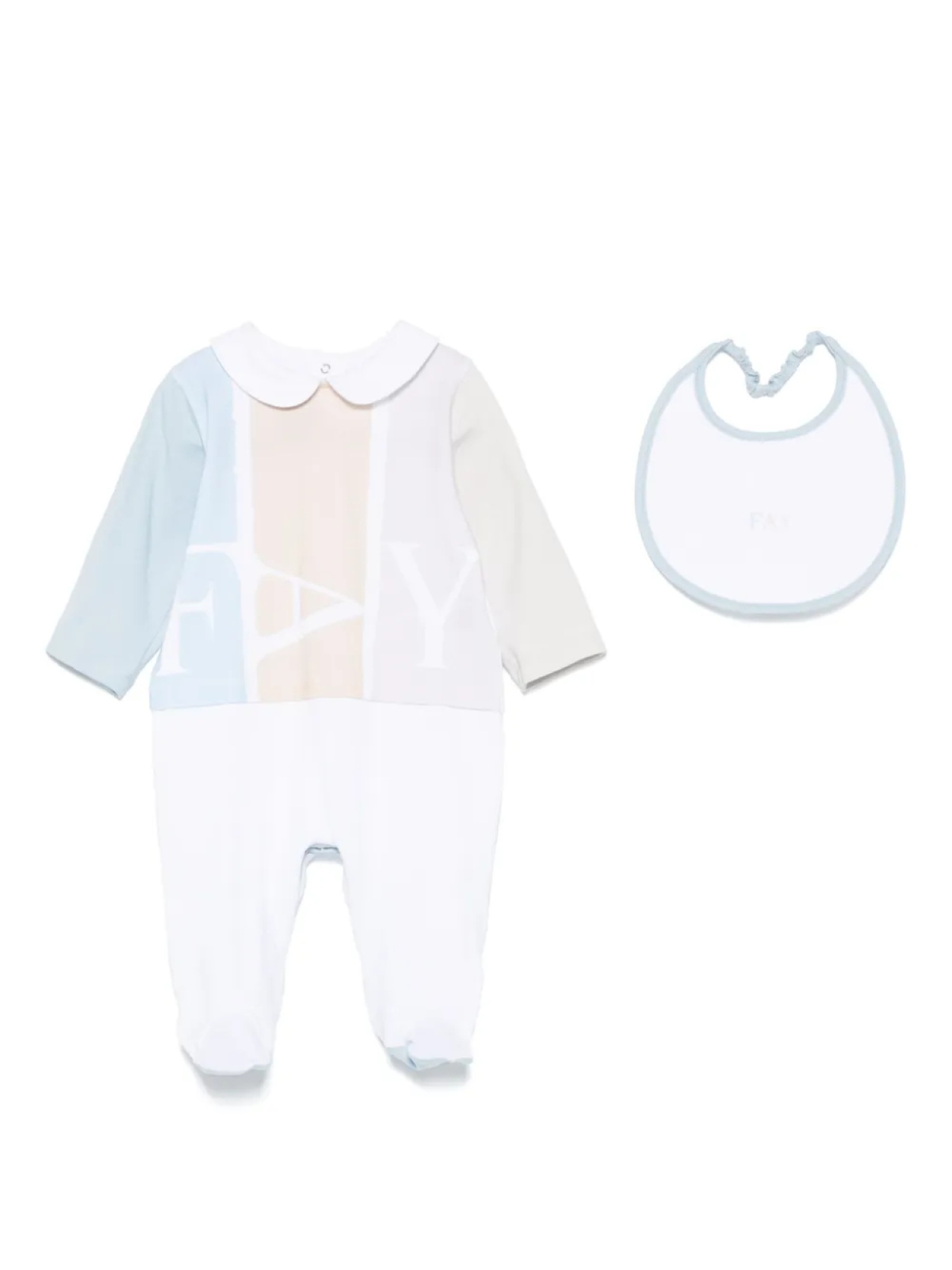 Детский комплект с принтом логотипа Fay Kids, белый