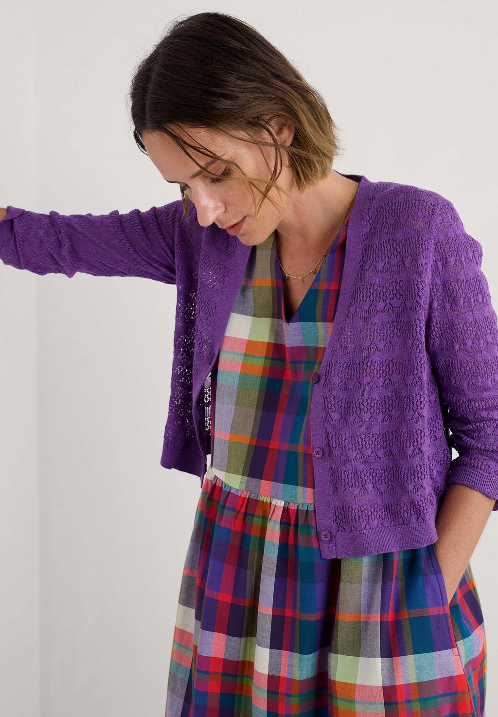 

Кардиган SWEET DAY Seasalt Cornwall, цвет Purple Pansy