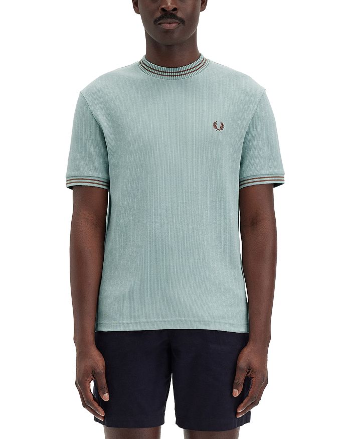 

Футболка Regular Fit с ребристой фактурой Fred Perry, синий