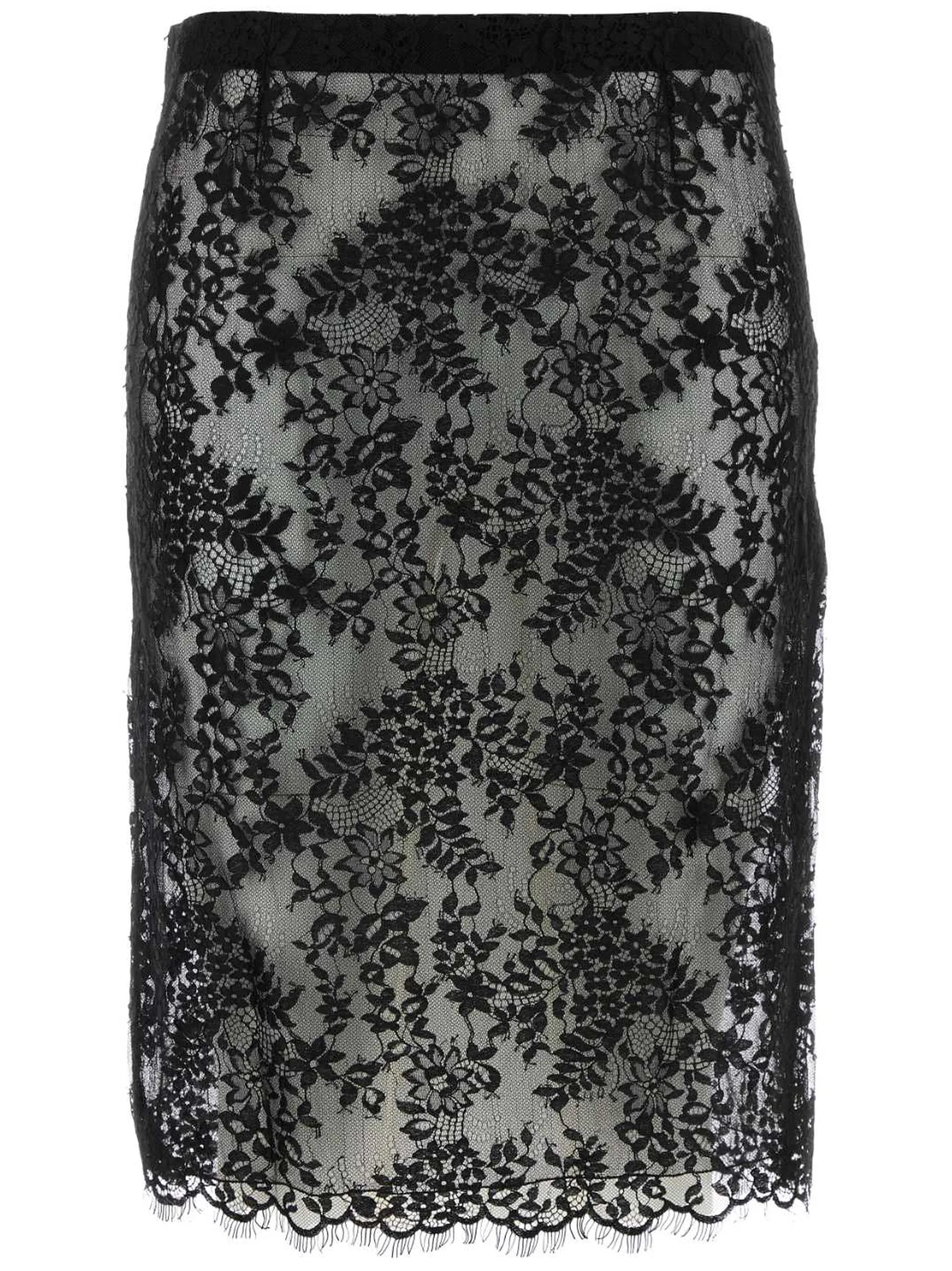 

Юбка-карандаш с запахом Saint Laurent, черный