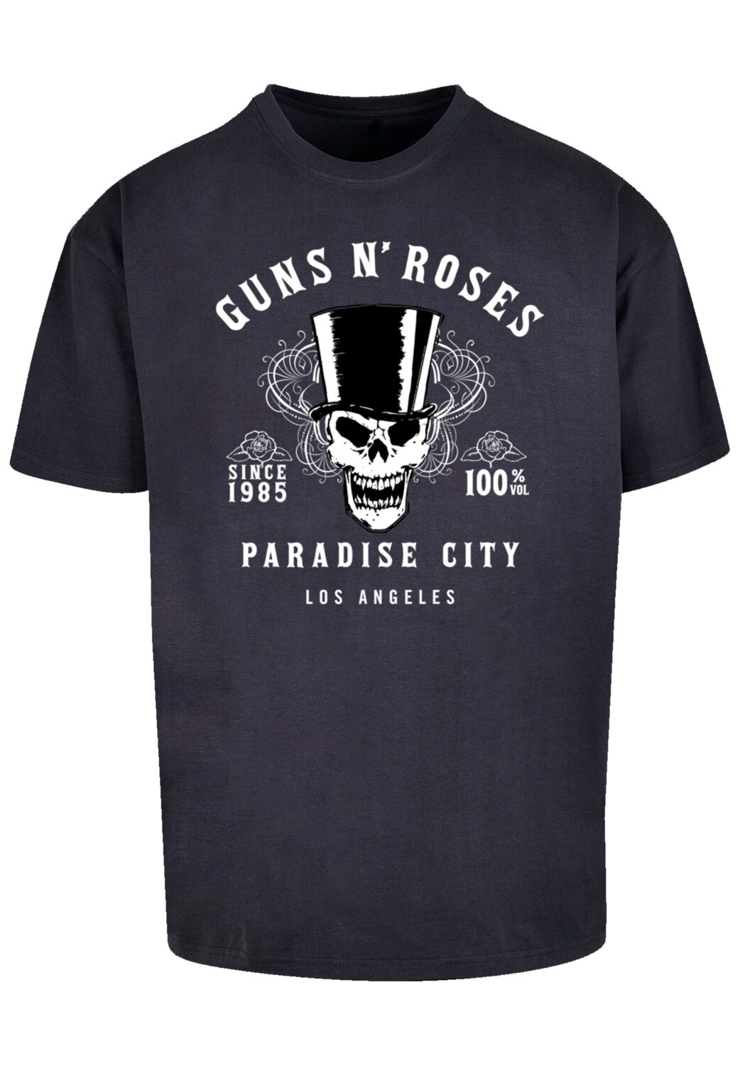 

Футболка F4NT4STIC Guns 'n' Roses Whiskey Label Rock Band, темно-синий