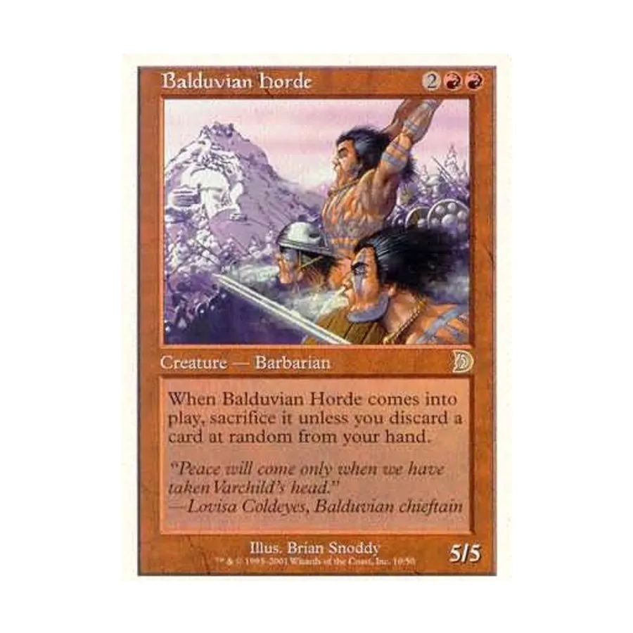 

CCG Балдувийская Орда (клавиша R), MTG - Deckmasters
