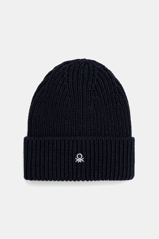 

Шапка из шерстяной смеси United Colors of Benetton, темно-синий