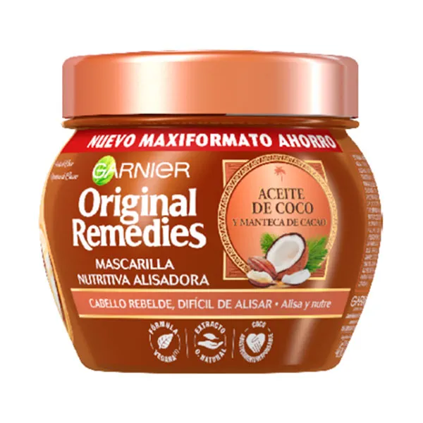 

Питательная разглаживающая маска Mascarilla Aceite De Coco Y Cacao Original Remedies, 300 ml