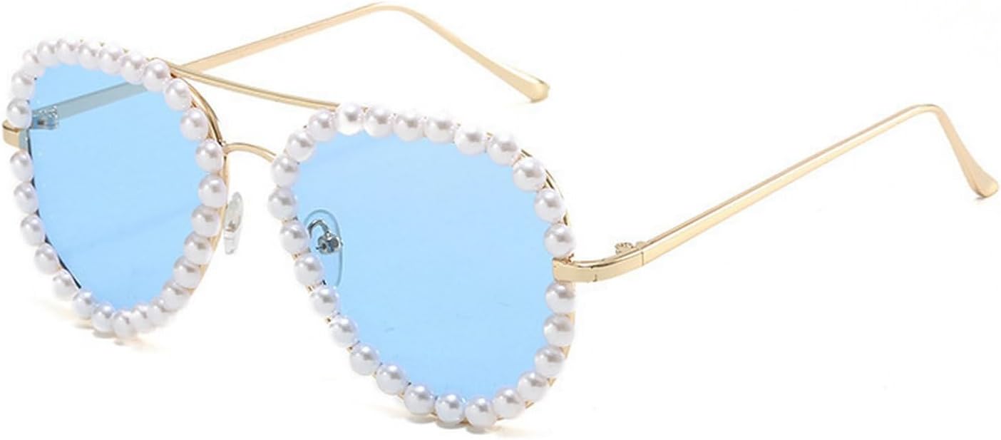 

Laureles Модные солнцезащитные очки большого размера «кошачий глаз» в стиле Y2k для женщин, очки-пилот с жемчужным блеском для мужчин, дорожные и уличные солнцезащитные очки L17, C4