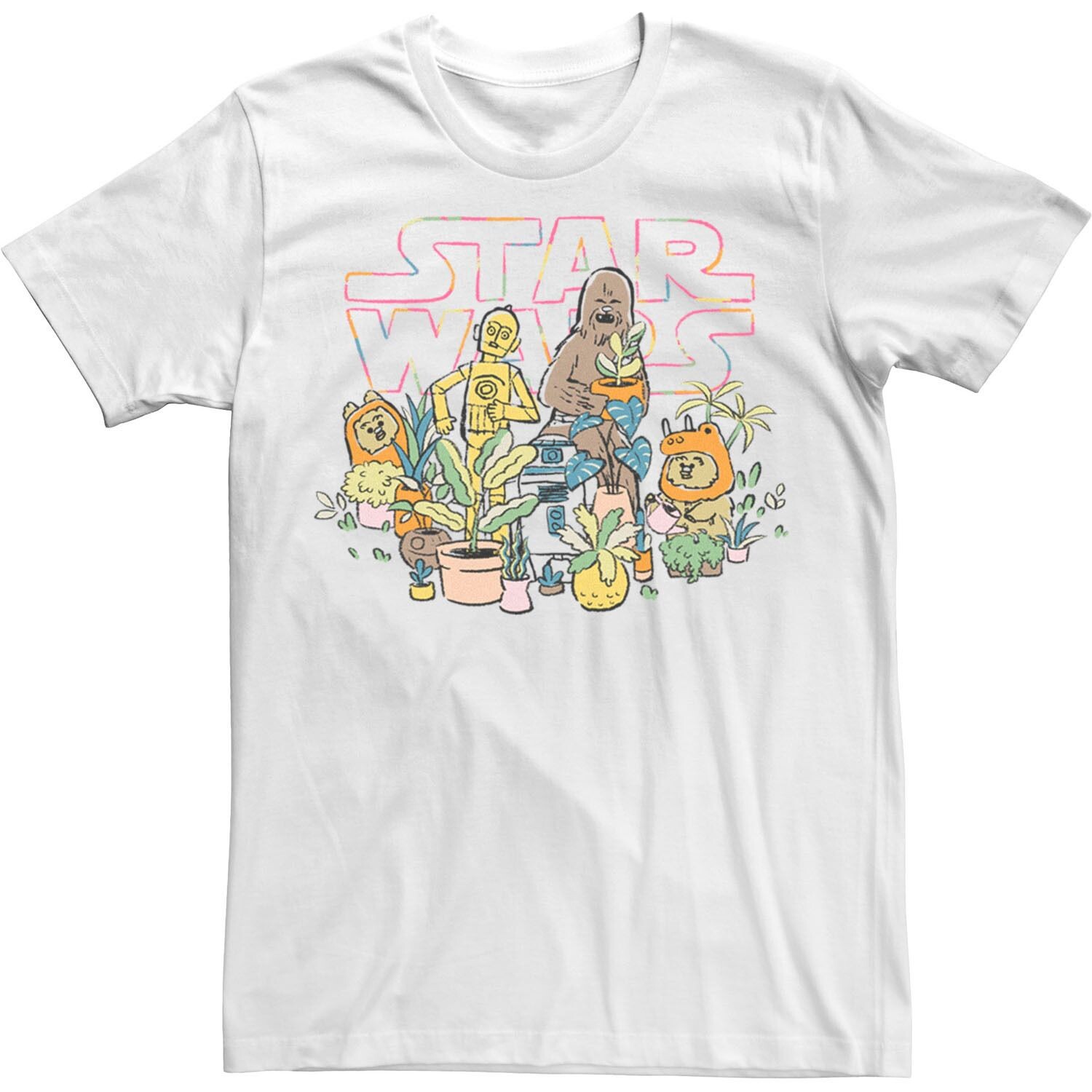 

Мужская футболка с рисунком «Звездные войны» C-3PO и Чубакка Licensed Character