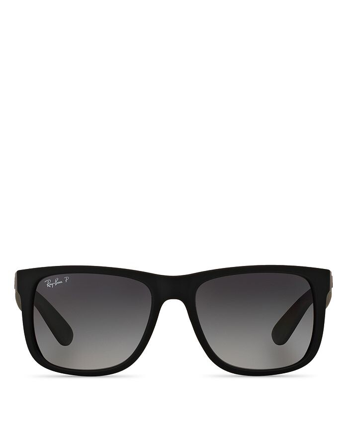 

Солнцезащитные очки Ray-Ban Justin квадратные, поляризационные, 55 мм, черный