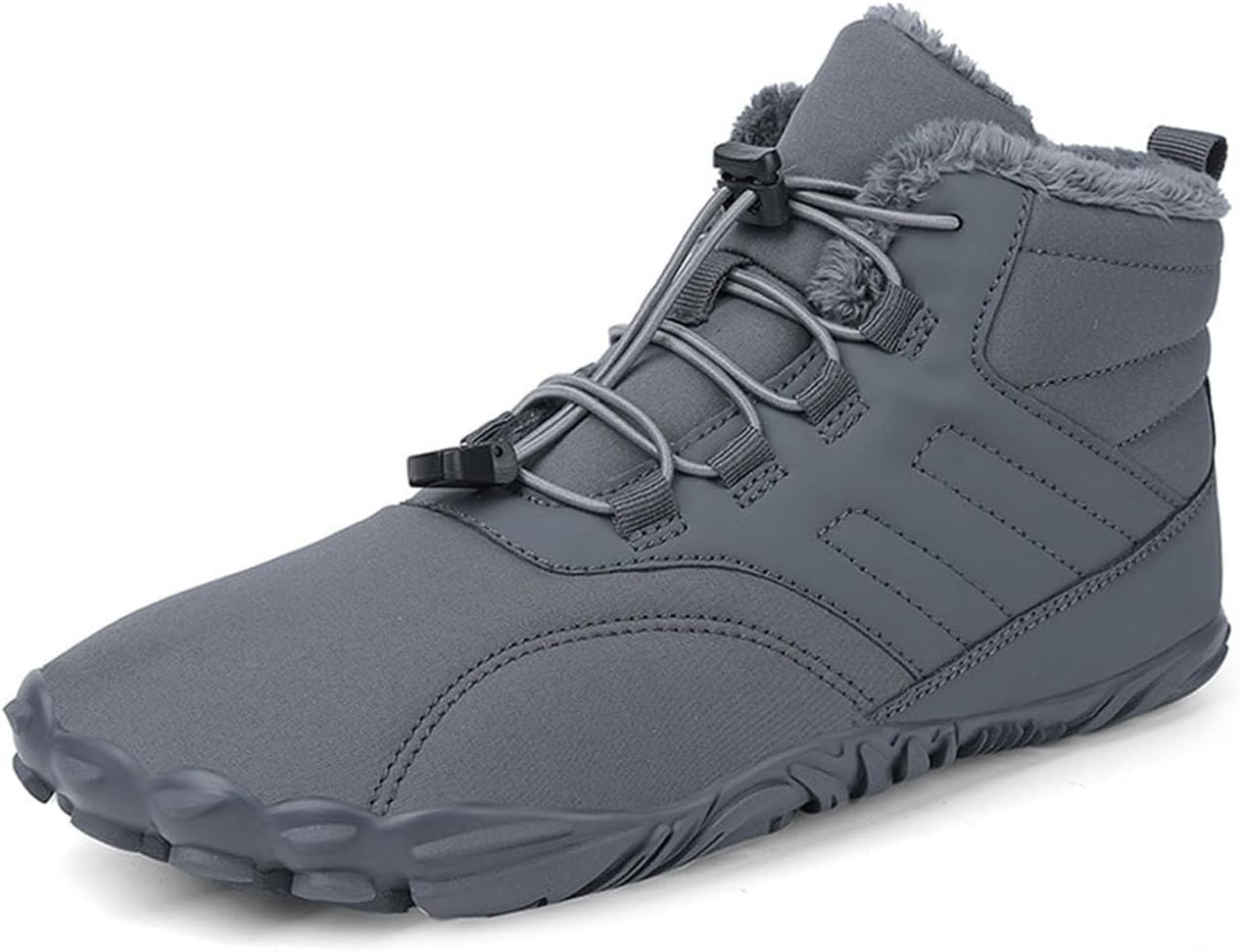 

Ботинки для женщин и мужчин, зимние ботинки для женщин с широкой носочной частью, противоскользящие ботинки Generic, серый