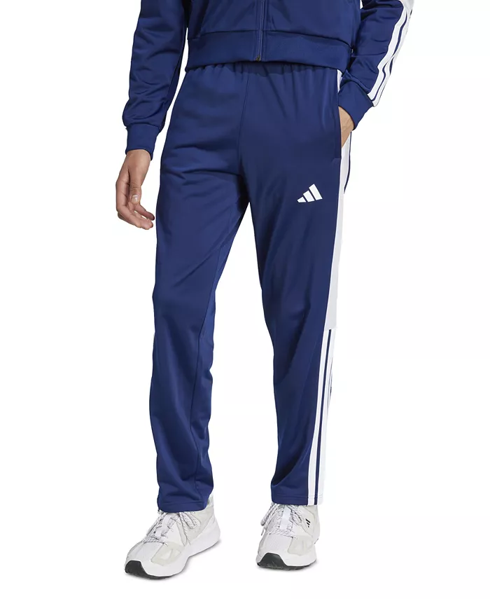 

Мужские брюки с полосками и логотипом на кнопках adidas, синий