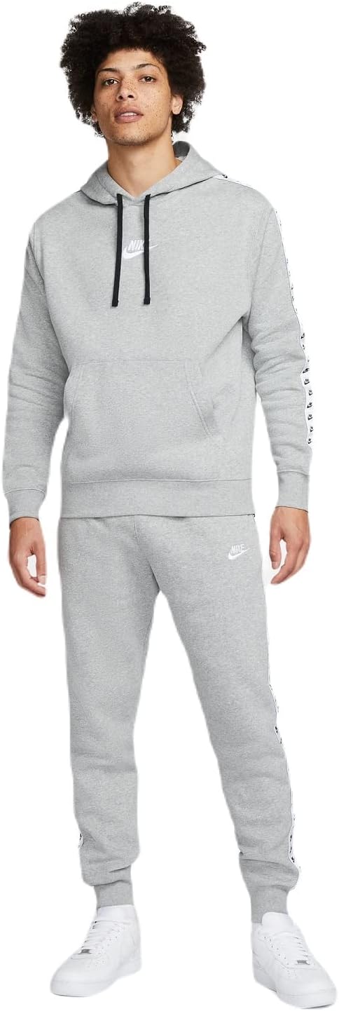 

Nike mens M Nk Club Flc Gx Hd Trk Suit, Dk Grey Heather/White