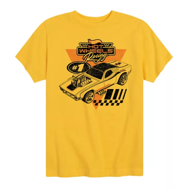 

Футболка с логотипом 90-х для мальчиков 8-20 лет Hot Wheels, желтый