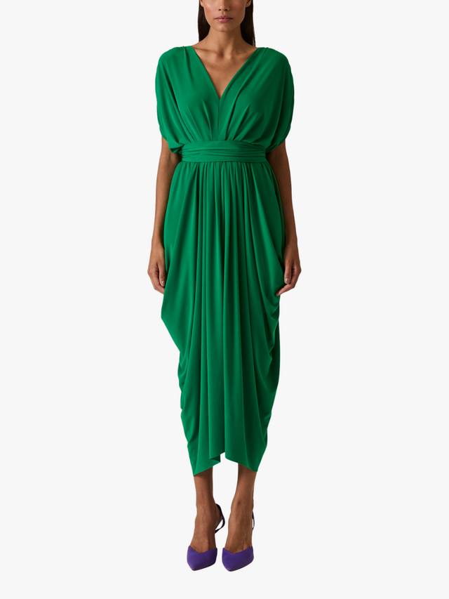 

Платье миди из драпированного джерси James Lakeland, Green