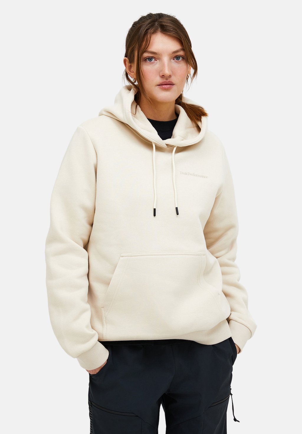 

Толстовка с капюшоном ORIGINAL SMALL LOGO Peak Performance, бежевый