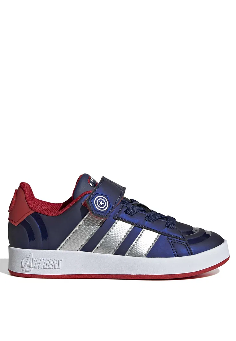 Кроссовки детские, Adidas x Marvel Avengers Grand Court, Adidas, синий