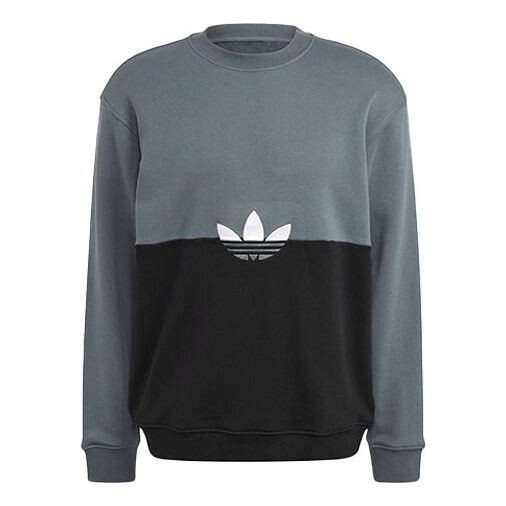 

Толстовка adidas originals Athleisure Casual Sports Round Neck Pullover Black Blue Colorblock, черный