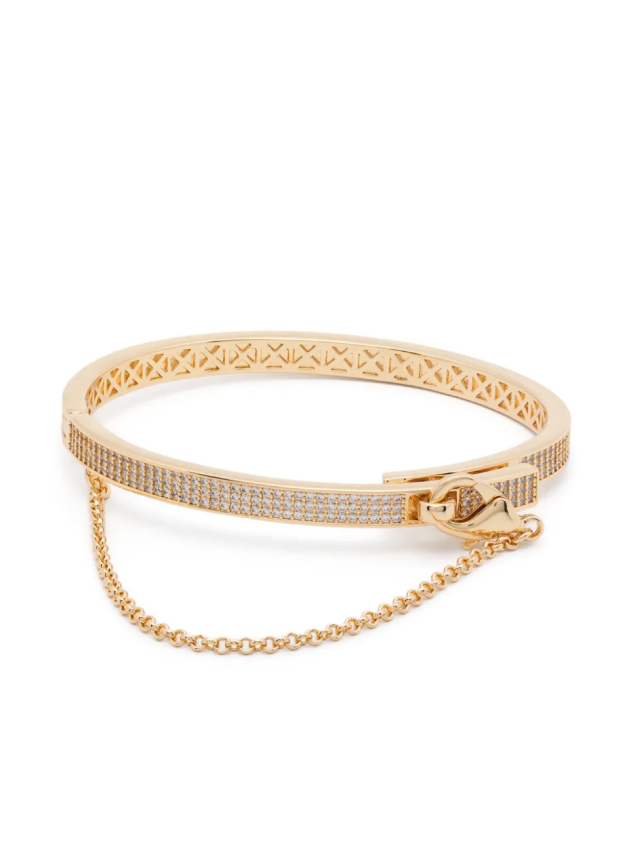 

Eddie Borgo Pavé Тонкий защитный браслет-цепочка, золотой