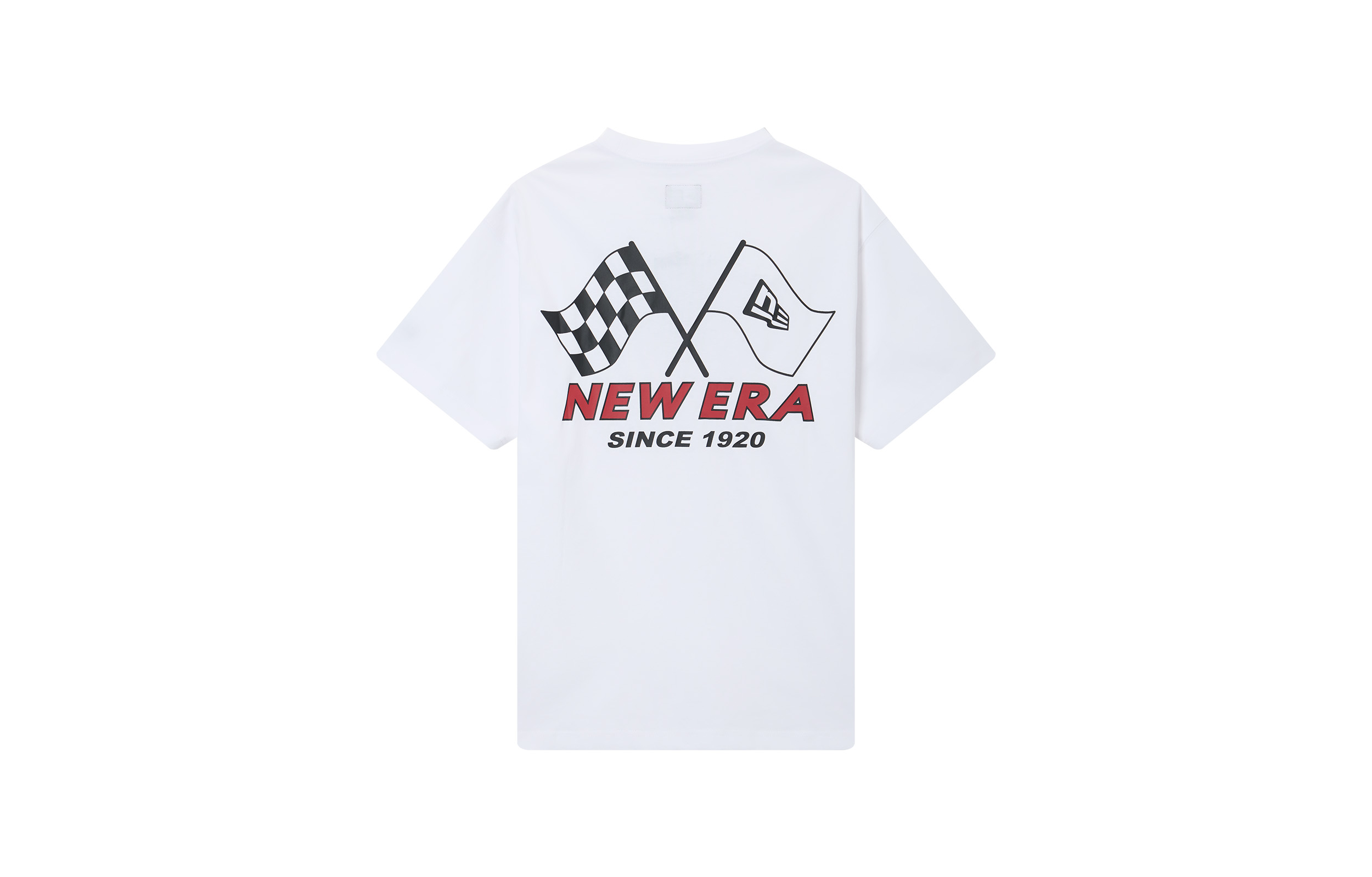 

New Era Футболка Unisex белая с круглым вырезом умеренно прямого кроя, Белый, New Era Футболка Unisex белая с круглым вырезом умеренно прямого кроя
