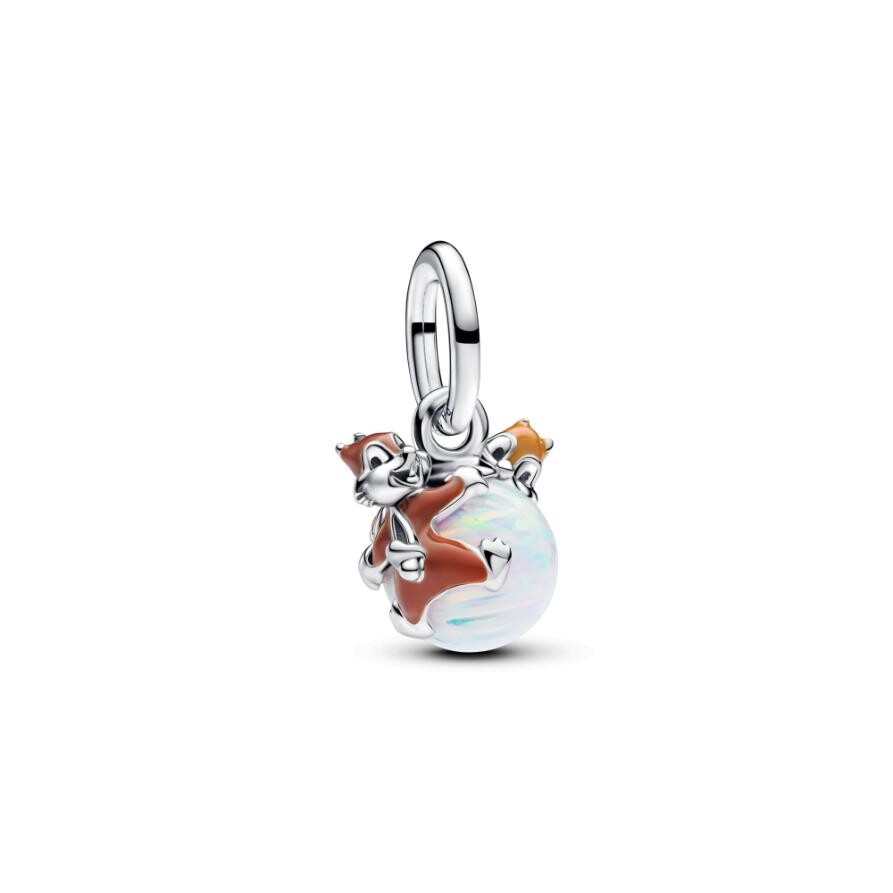 

Шарм Disney Chip & Dale Bauble Dangle Pandora, стерлинговое серебро