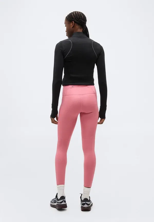 Тайтсы для бега Nike Performance, цвет пион/белый — фото 3