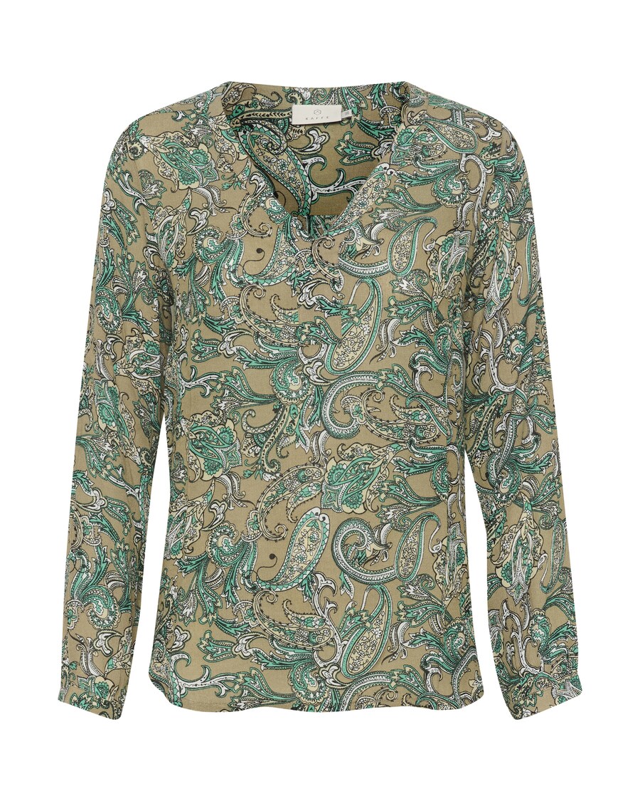 

Блузка Kaffe Amber, цвет Olive/Jade