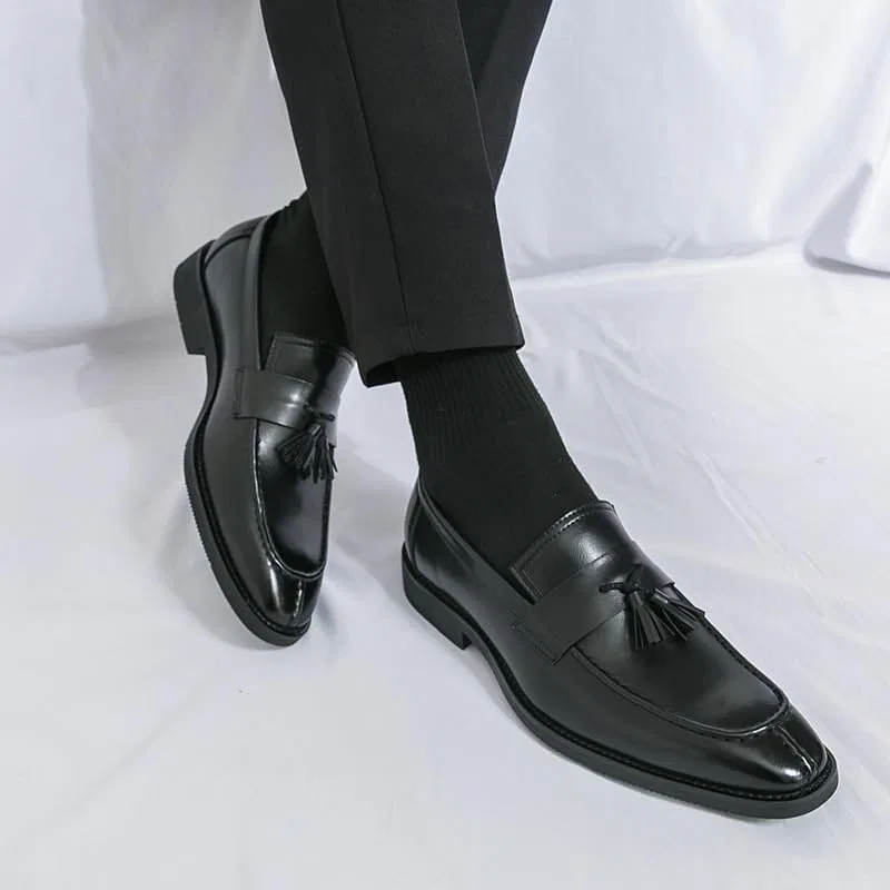 Лоферы классические из лакированной кожи, без бренда, Black UOPYNE — фото 2