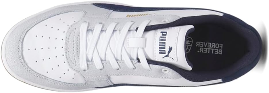 Кроссовки PUMA мужские Caven 2.0 с рваными шнурками, повседневные - белые — фото 4