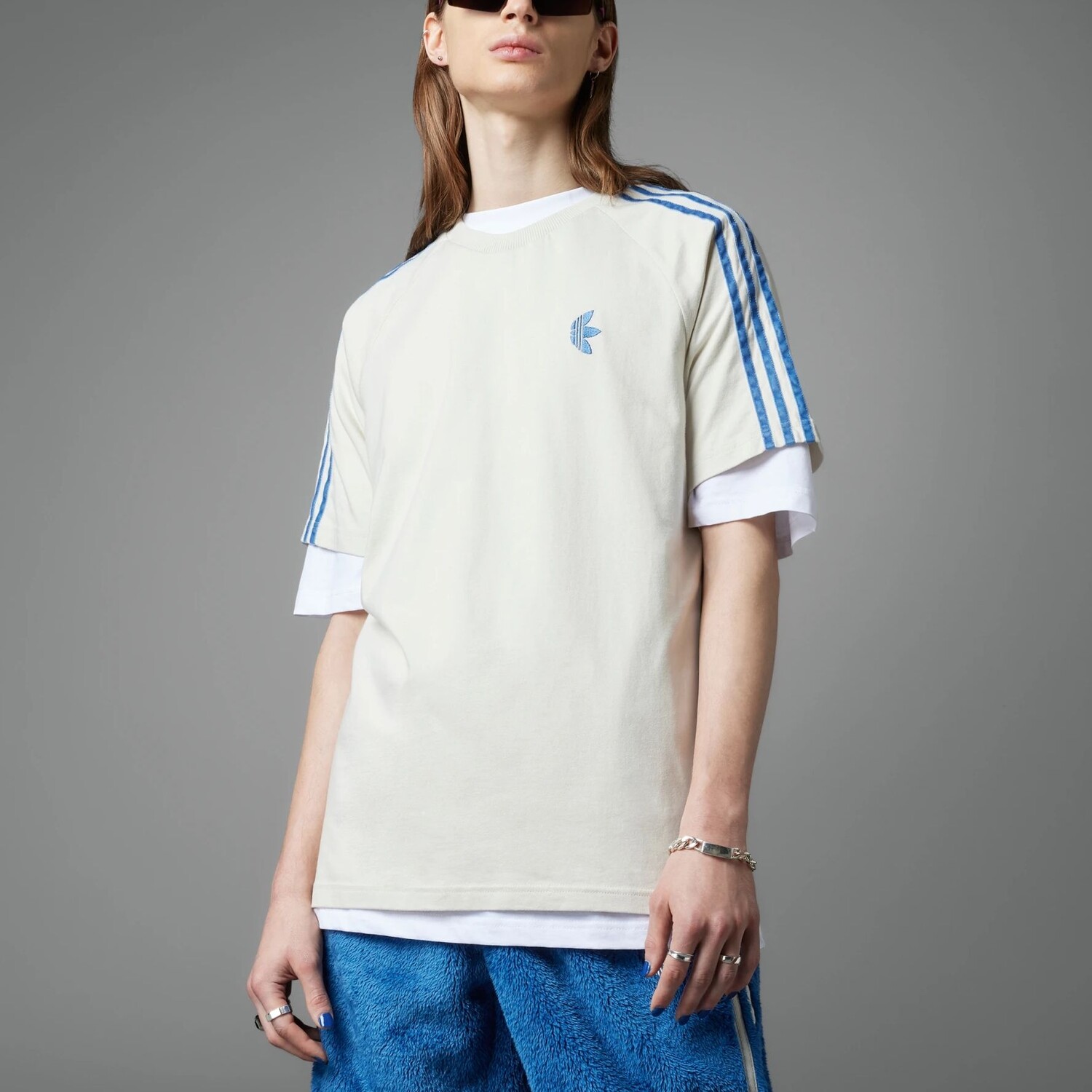 Футболка мужская INDIGO HERZ белая Adidas Originals, белый — фото 3