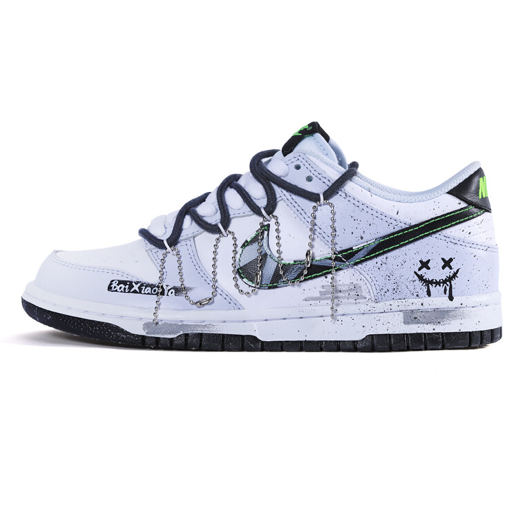 

Обувь для скейтбординга Dunk Kids для начальной школы Nike, белый/зеленый